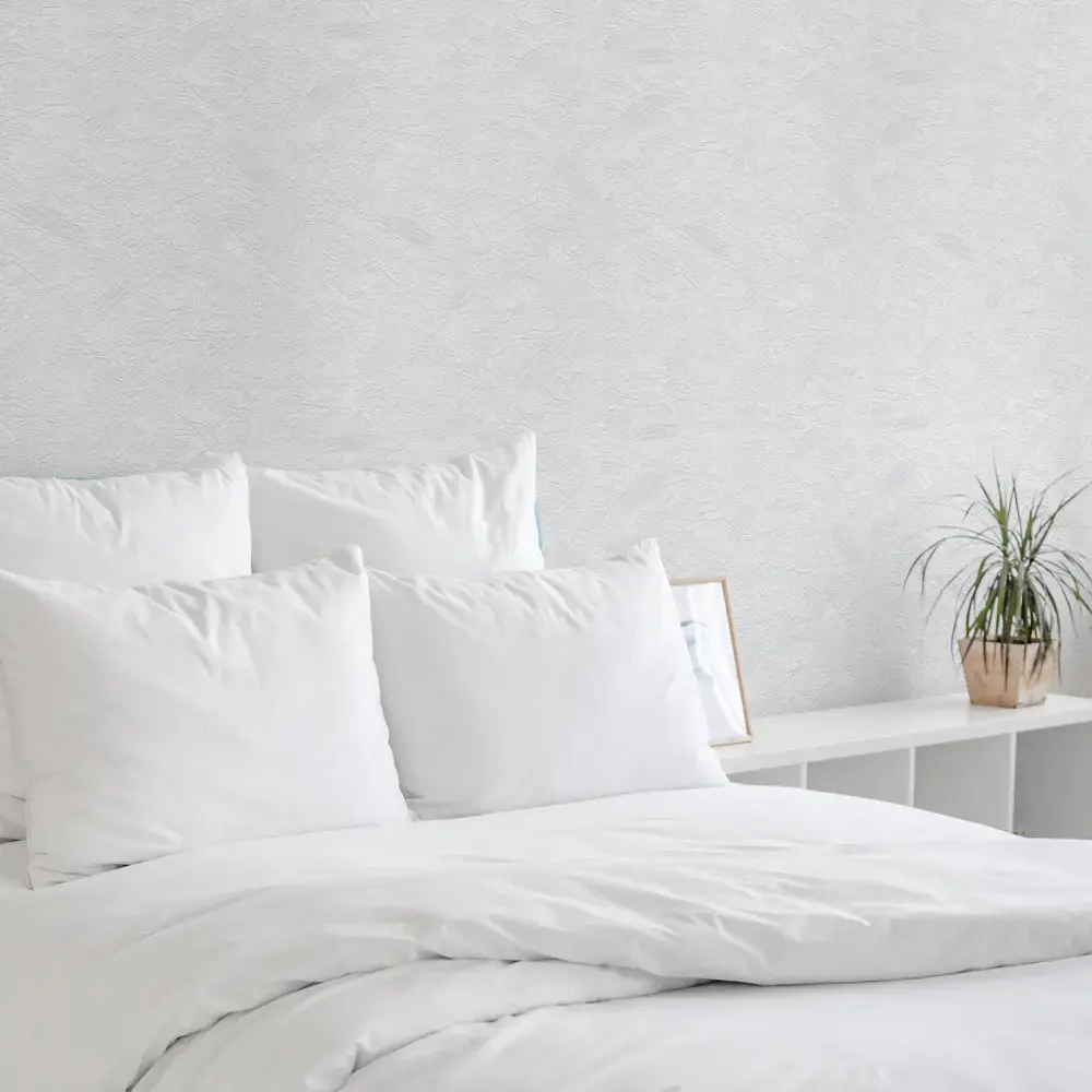 Обои флизелиновые KREAFORTA Штукатурка белые 1.06 м 44017-11 STLM-2212036 - Вид №3