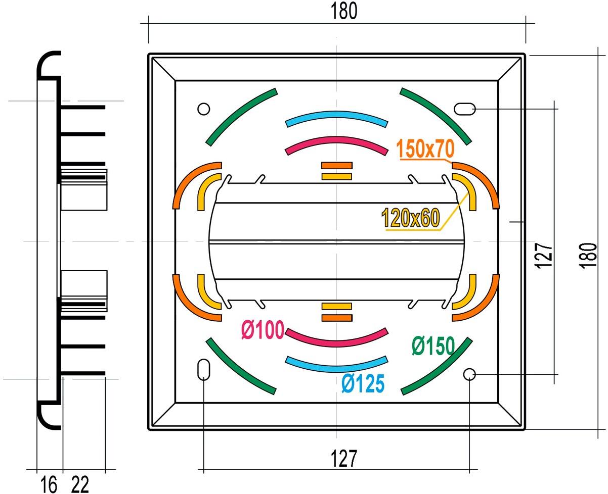 First Corporation Решетка типа "G" с неподвижными ребрами La ventilazione Gu1818b - Вид №4