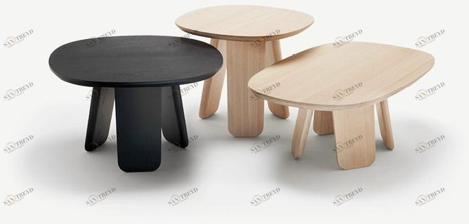 ALKI Журнальный столик из дуба низкий Triku sun-id-1459283