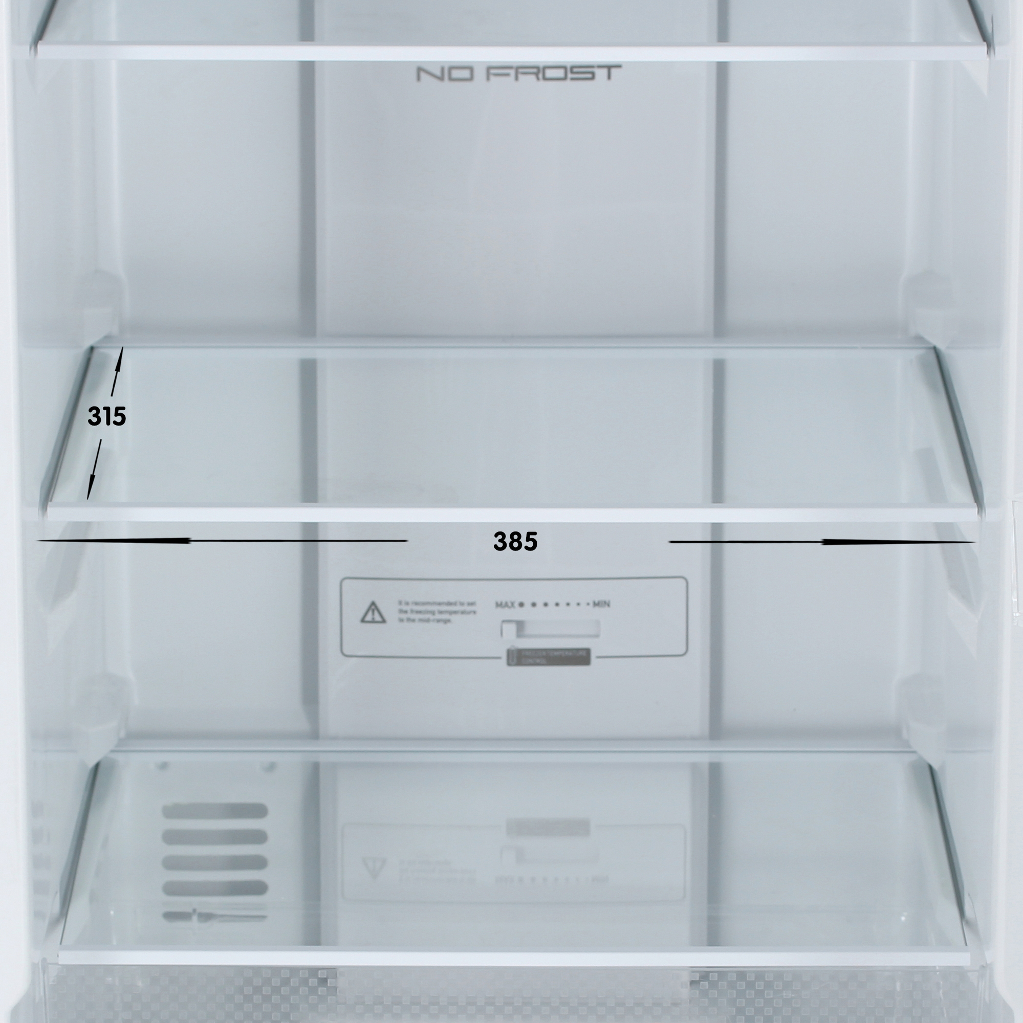 9131513 Холодильник с морозильником   KRAFT KF-NF271W белый STDN-0005041 - Вид №8