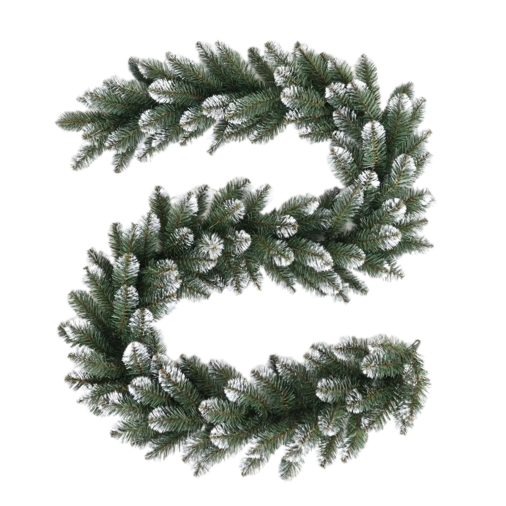 88579710 Гирлянда еловая Новая елка с белыми кончиками 2 м STLM-1377073 НОВАЯ ЁЛКА 