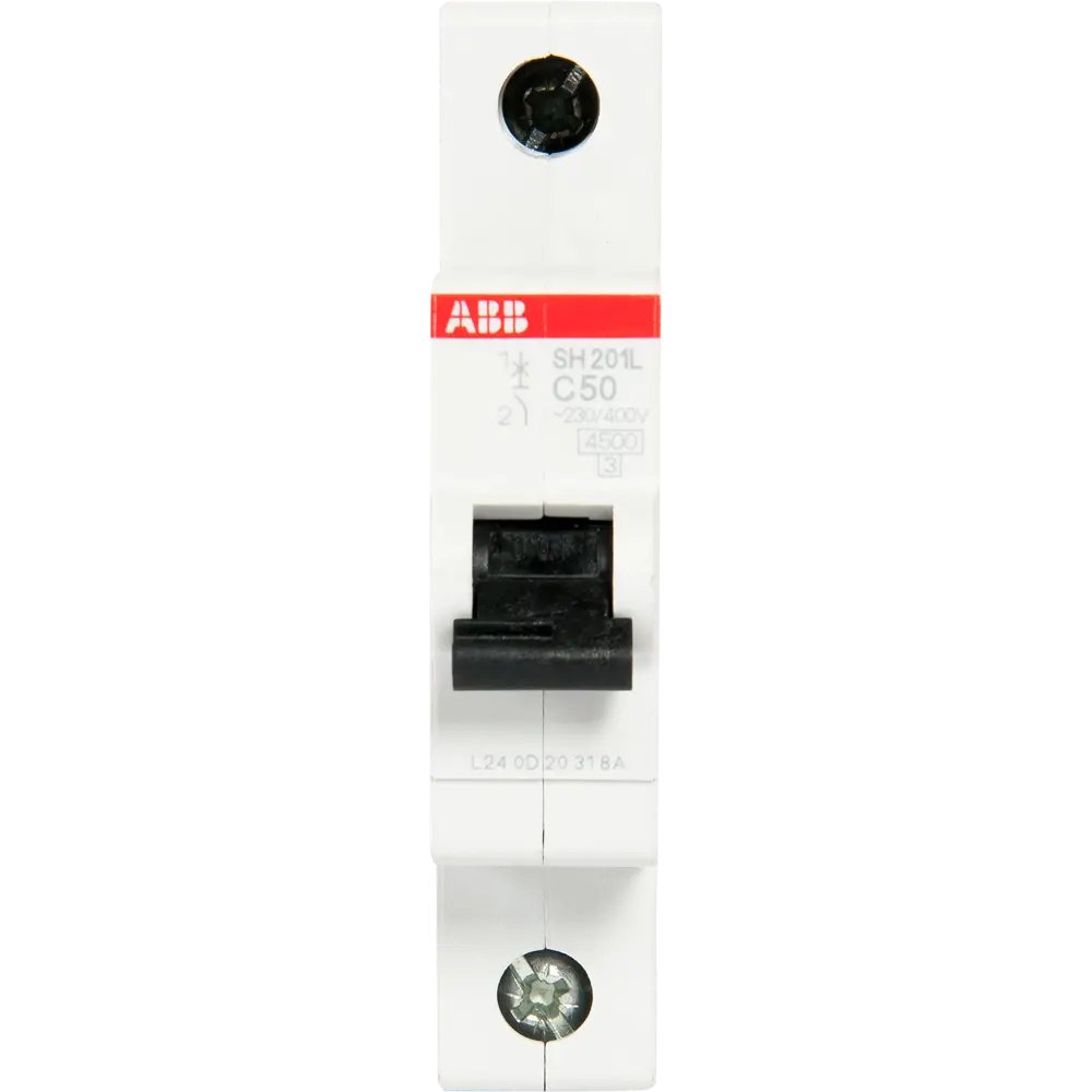 Автоматический выключатель ABB SH201L 1P C50 А 4.5 кА 2CDS241001R0504 STLM-2153575 - Вид №1
