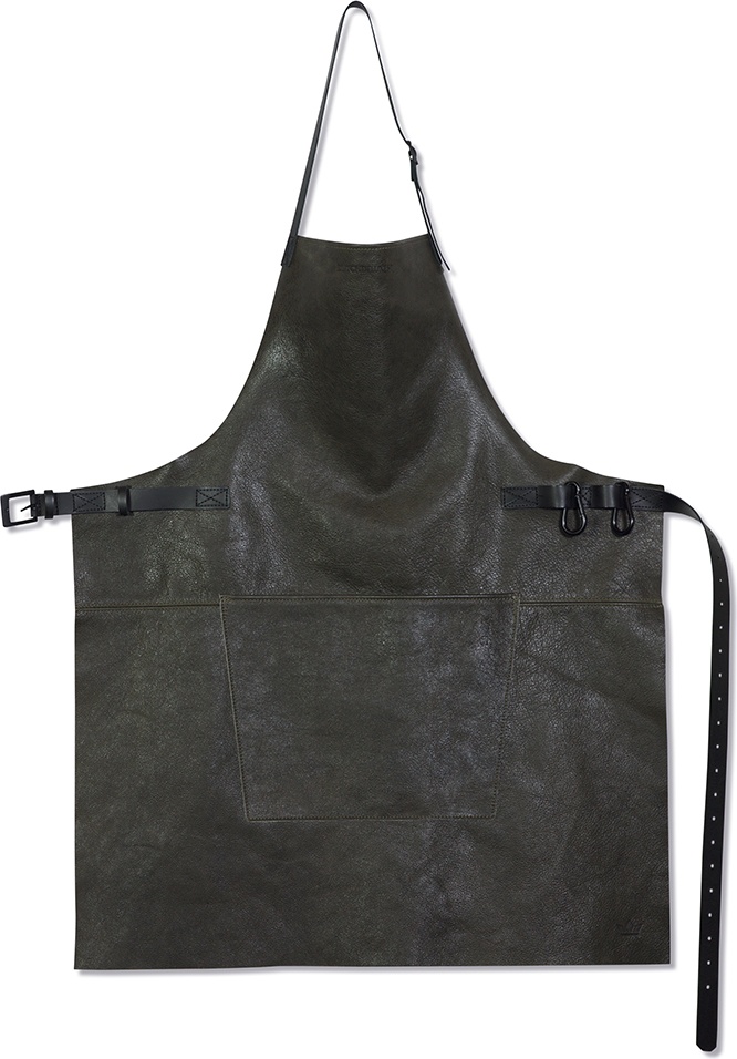 10622444 Dutchdeluxes Фартук BBQ Dutchdeluxes, натуральная кожа, серый винтаж Кожа натуральная 