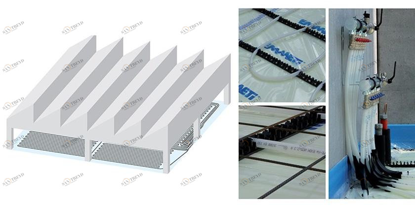 EMMETI Промышленные теплые полы и охлаждение Sistemi riscaldamento / raffrescamento a pavimento sun-id-1389114