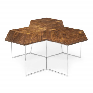 450281-02 ABHIKA КОФЕЙНЫЙ СТОЛ TRIAD H50 120X120 SILVER