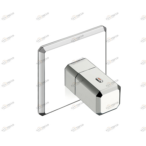 CRIIT700 Внешние части термостатического смесителя для CRICS700 с металлической пластиной Cristina Rubinetterie 