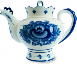 10579495 Гжельский фарфоровый завод Чайник малый "Подарочный" 1с
