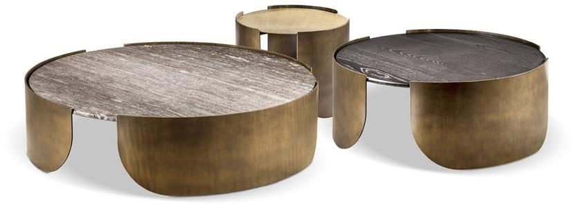 Cantori Круглый журнальный столик из мрамора и металла Atenae sun-id-1468902 - Вид №2