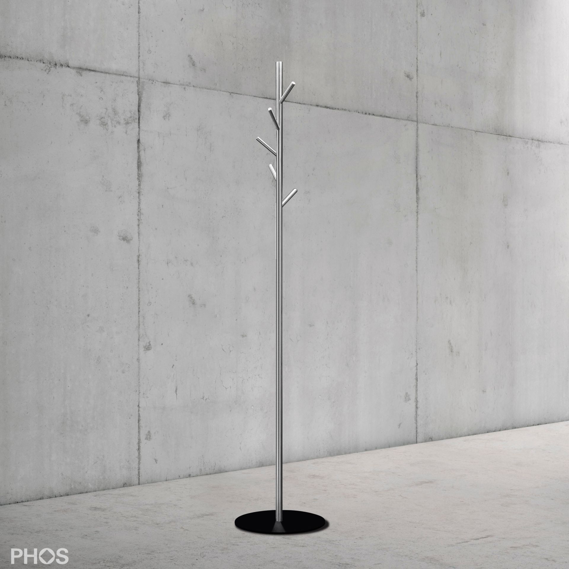 GSTR-BPS Вешалка для одежды ramus, основание: черное. PHOS  - Вид №1