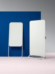 Металлическая магнитная офисная доска с колесами