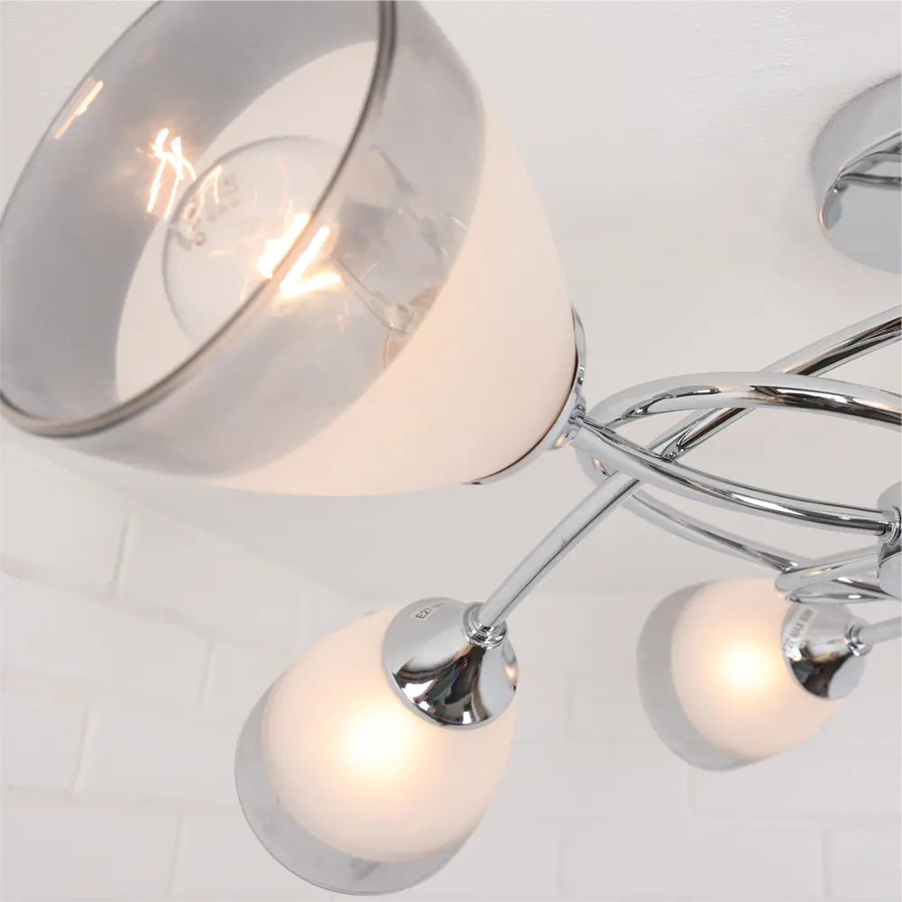 Люстра потолочная «Costa» 24000-6 6 ламп 18 м² цвет серебристый SCHAFFNER STLM-2075328 - Вид №9