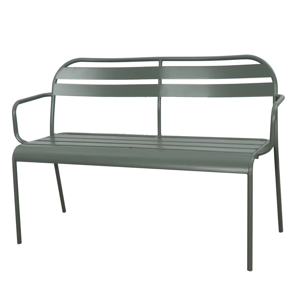 Скамья садовая Café 90x120 см сталь цвет зелёный Santreyd STLM-2207647