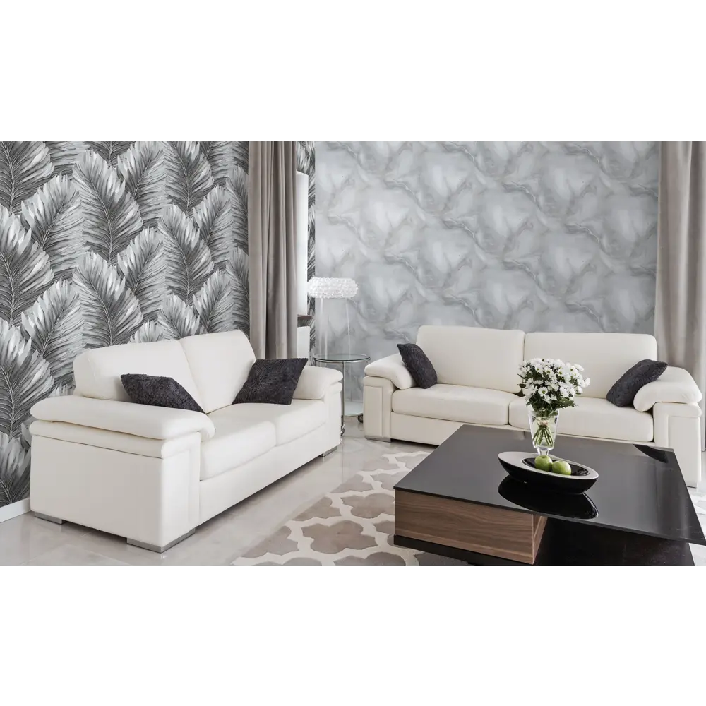 Victoria Stenova Yalta - серые флизелиновые обои для стильного интерьера 89369829 STLM-0835281 - Вид №4