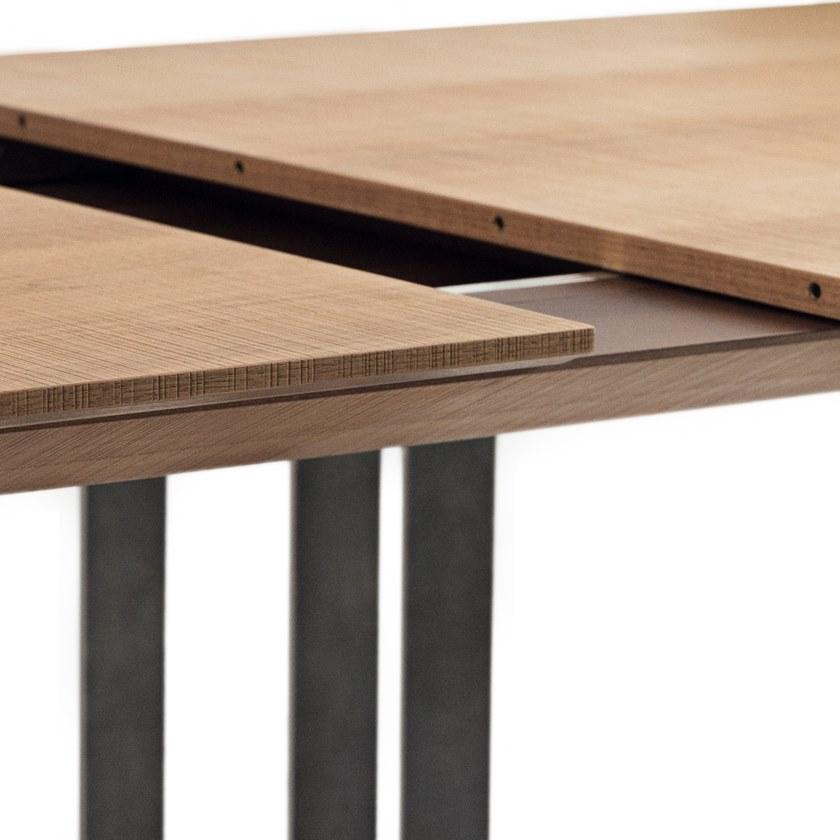 Maiullari Раскладной прямоугольный обеденный стол из стали и дерева sun-id-1454001 - Вид №5