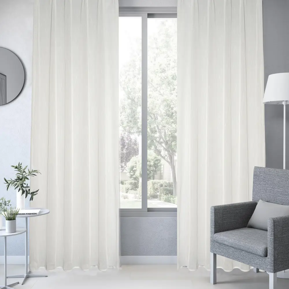 Тюль на ленте Forli 250x280 см цвет белый 83407035 STLM-2043028 INSPIRE  - Вид №3
