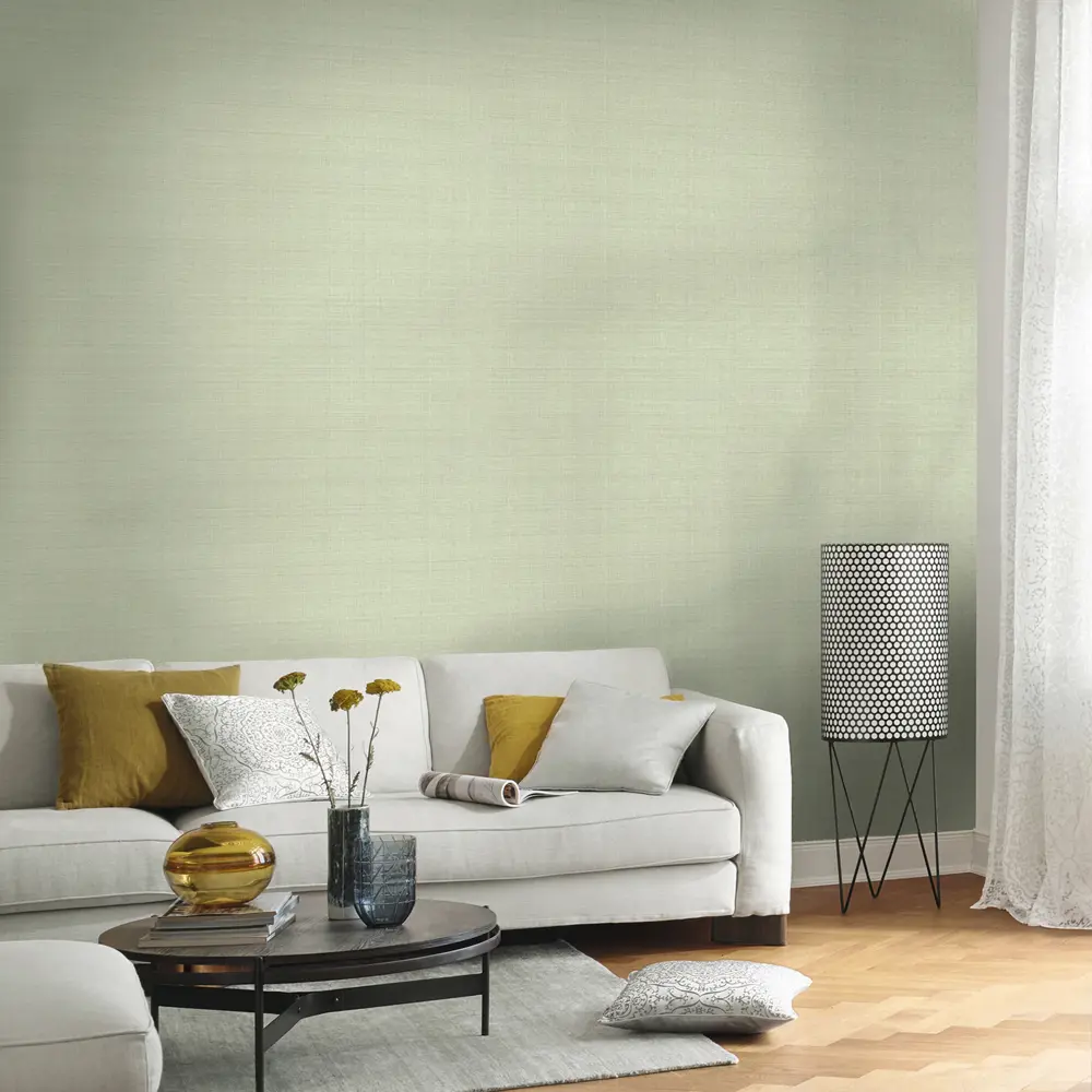 Обои флизелиновые Rasch Lazy Sunday зелёные 0.53 м 401851 STLM-2194348 - Вид №3