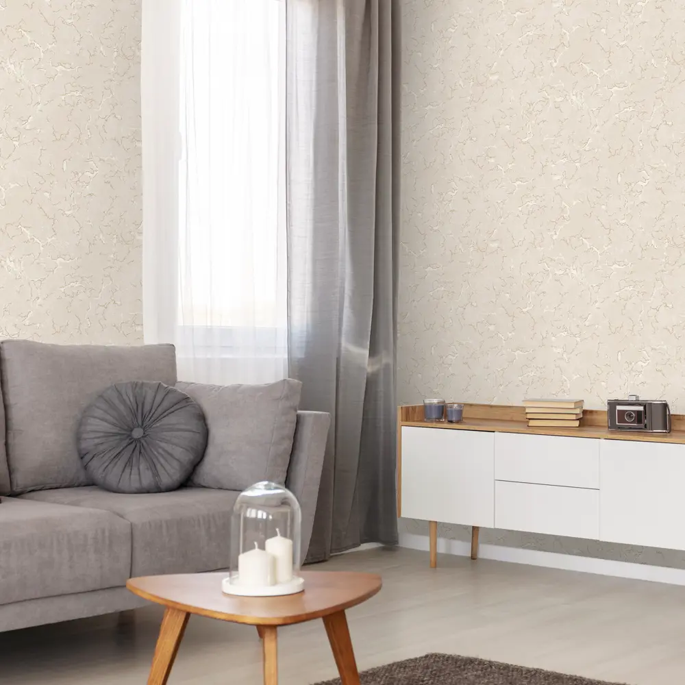 Обои флизелиновые Ateliero Fenix бежевые 1.06 м 989996 STLM-2102014 - Вид №3