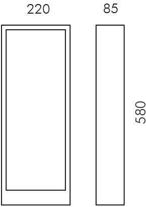 SIMES Светодиодный алюминиевый столбик в современном стиле Cool square sun-id-1460264 - Вид №6