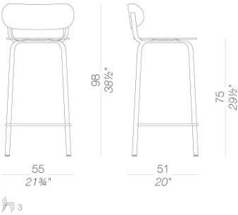 Lapalma Табурет металлический высокий штабелируемый Stil sun-id-1357409 - Вид №11