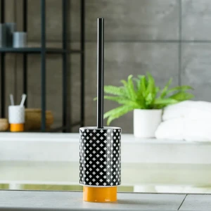 Ёршик для унитаза Moroshka Memphis цвет чёрный