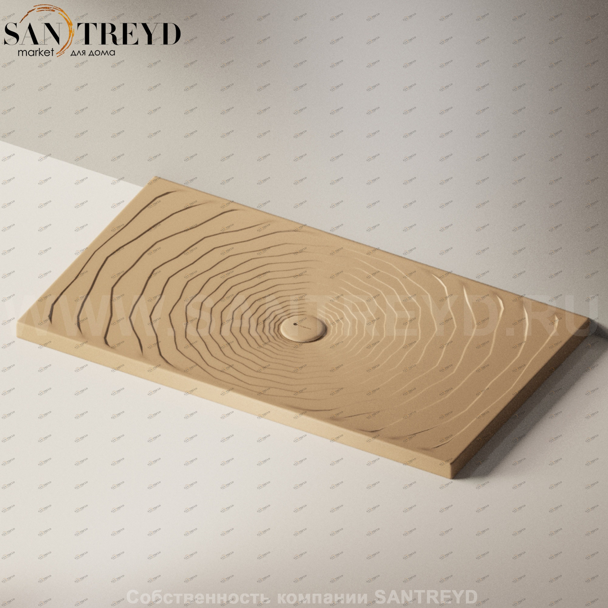 Flaminia WATER DROP Душевой поддон 140 см коричневый DR140.9004 Ceramica Flaminia DR1409004