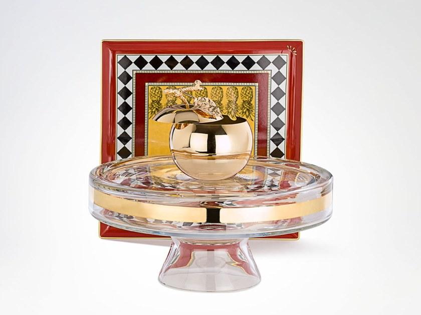 IVV Круглый стеклянный поднос Avenue gold 7943.2 - Вид №1