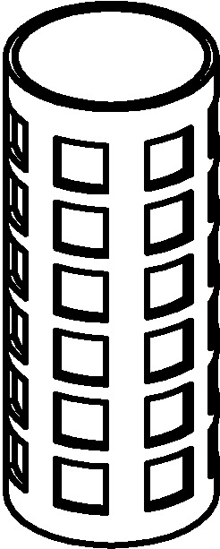 Danfoss FIA - фильтрующий элемент Вставка для FIA 125 (500 μ) 148H3147  - Вид №11