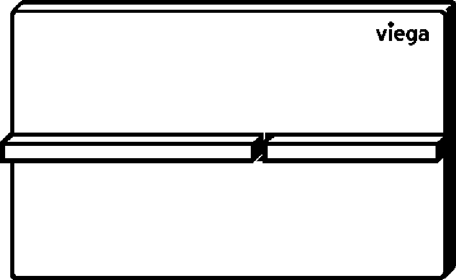 Viega Панель смыва Prevista для унитазов 8624.1 (773 700 2))  - Вид №2