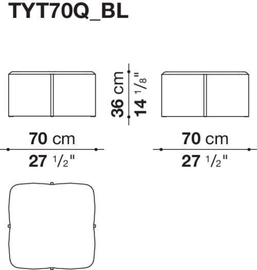 Журнальный столик из дуба B&B Italia Tufty Time ARCH-00019523 - Вид №5