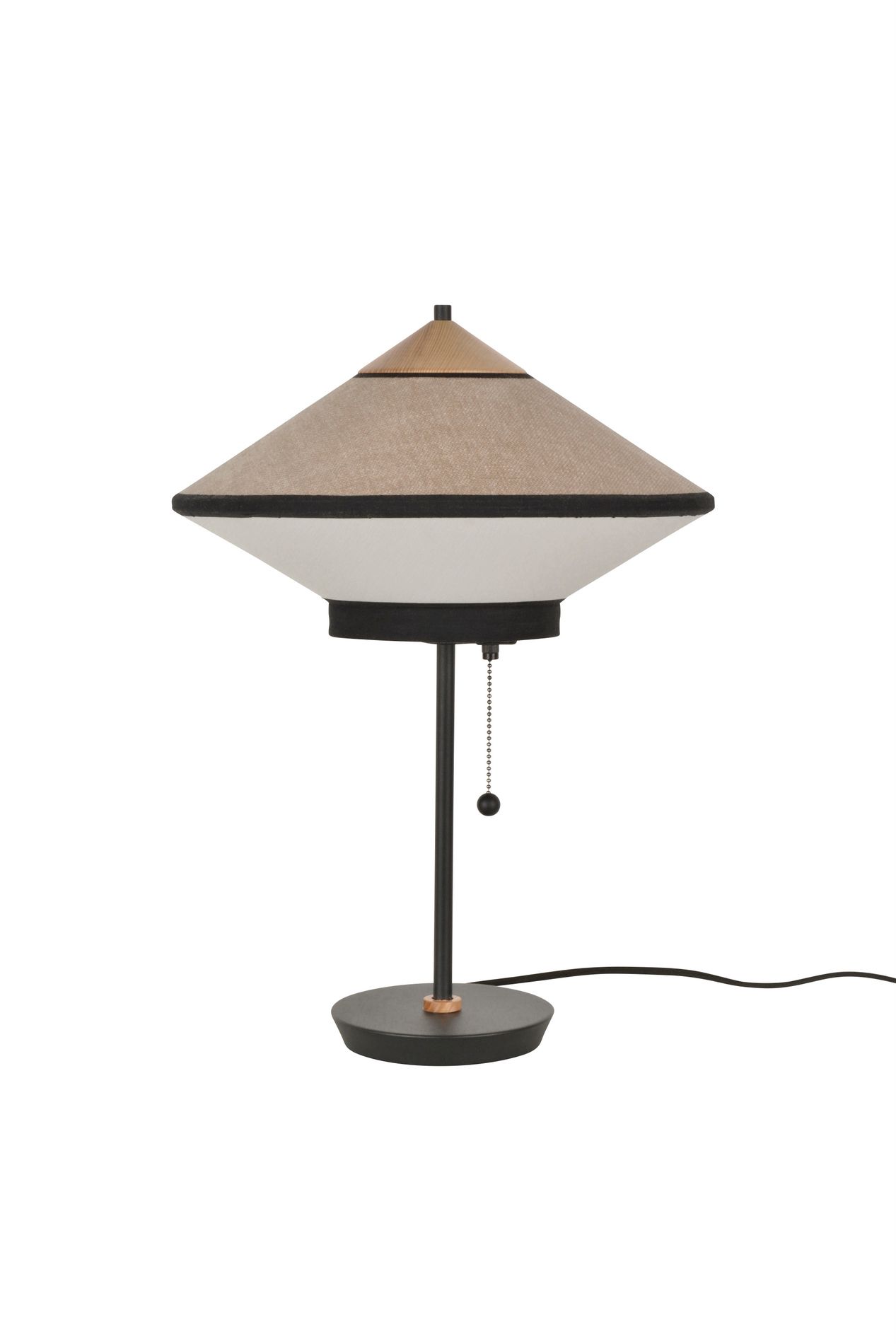 Прикроватная лампа с бархатным и льняным абажуром Forestier Cymbal ARCH-00037052 - Вид №5