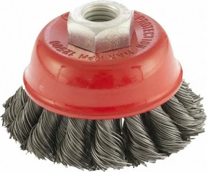 Щетка для УШМ по металлу жесткая D 100 мм Креост