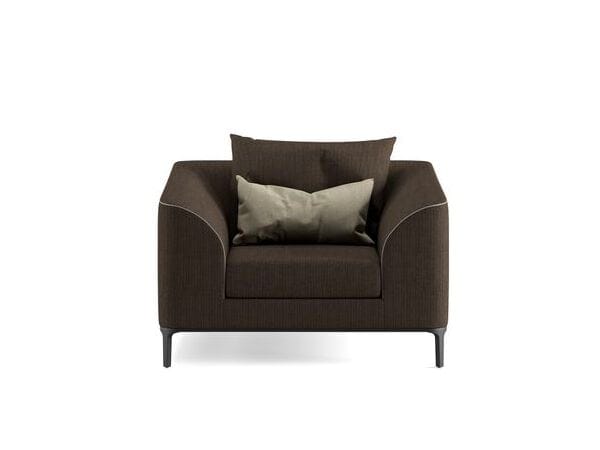 Тканевое кресло с подлокотниками Ersa Земля ARCH-00007321