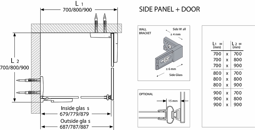 686182 Душевая дверь IFO Stella, дверь IFO Stella 900 правая - Вид №8