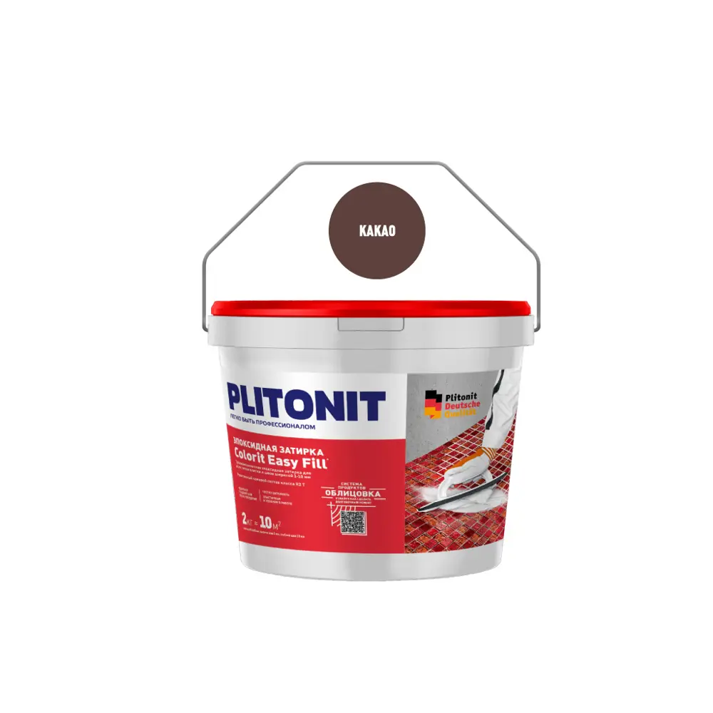 PLITONIT Colorit EasyFill - эпоксидная затирка для плитки цвет какао 2 кг 84815550 STLM-0948159 - Вид №1