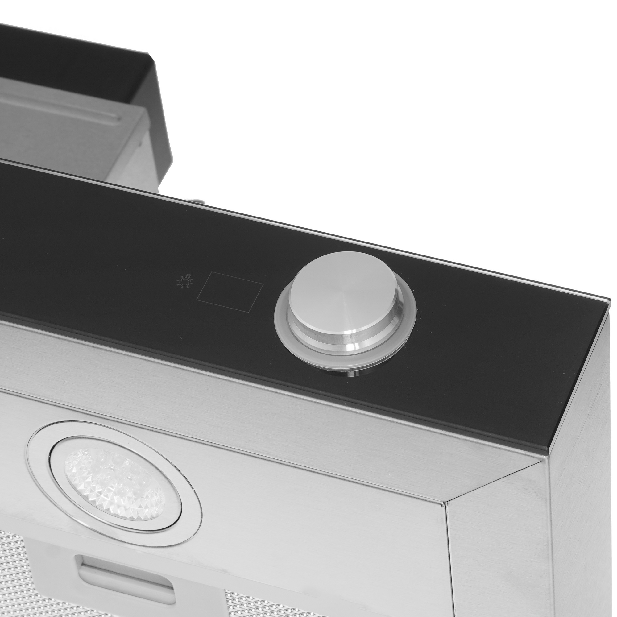 8130107 Вытяжка каминная MBS MARANTA 190 GLASS серебристый/черный STDN-0149105 - Вид №3