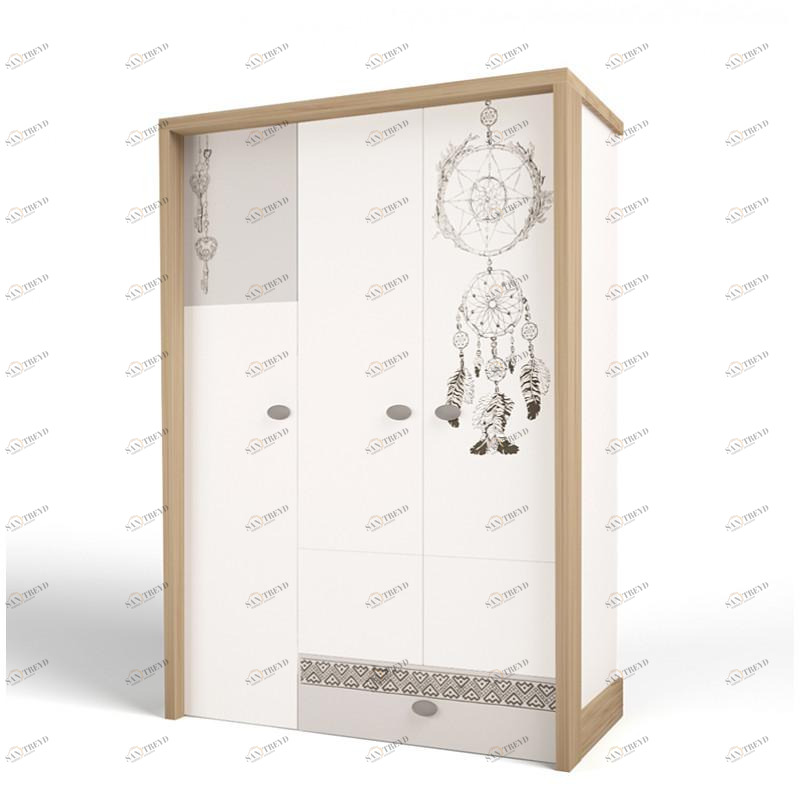 Шкаф ABC-KING 3х дверный 2MIX Ловец снов 4631148108608