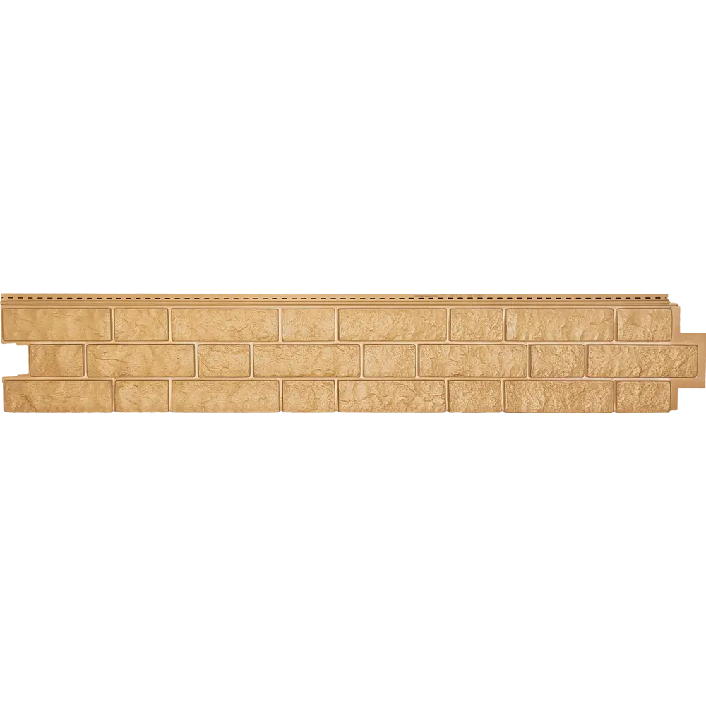 88292073 Сайдинг виниловый Döcke Bergart Камень 1.8 м Кешью 0.52 м² STLM-0077325 - Вид №1