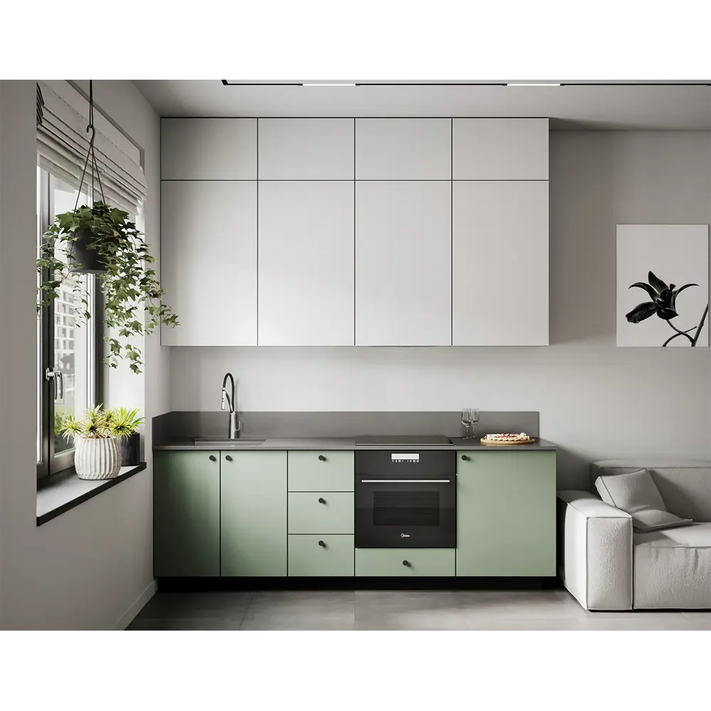 Фальшпанель для кухонного шкафа София 102.1x37 см KONSENSA ДСП цвет белый София белая STLM-2021539 - Вид №4