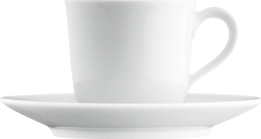 10642878 Furstenberg Чашка для эспрессо с блюдцем Furstenberg "Вагенфельд" 100мл (белая) Фарфор 