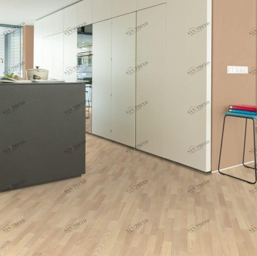 Паркетная доска Haro 4000 Series Top connect под белым Ясень Селект (Гладкая) 2200х180 мм 675130