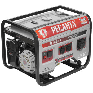 Электрогенератор   бензиновый Ресанта БГ 9500 Р 8160750