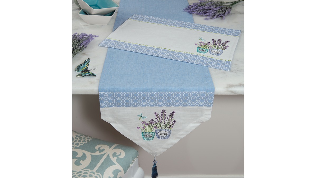 10636798 KAY DEE DESIGNS Дорожка Kay Dee Designs"Травяной сад" 33х183см, хлопок Ткань  - Вид №1