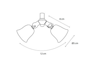 Латунь регулируемый светодиодный прожектор