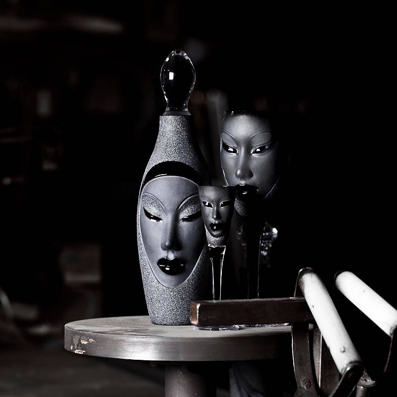 42036 Бокал из чёрного хрусталя "Электра", Объём 230 мл., Высота – 250 мм. Maleras  - Вид №2