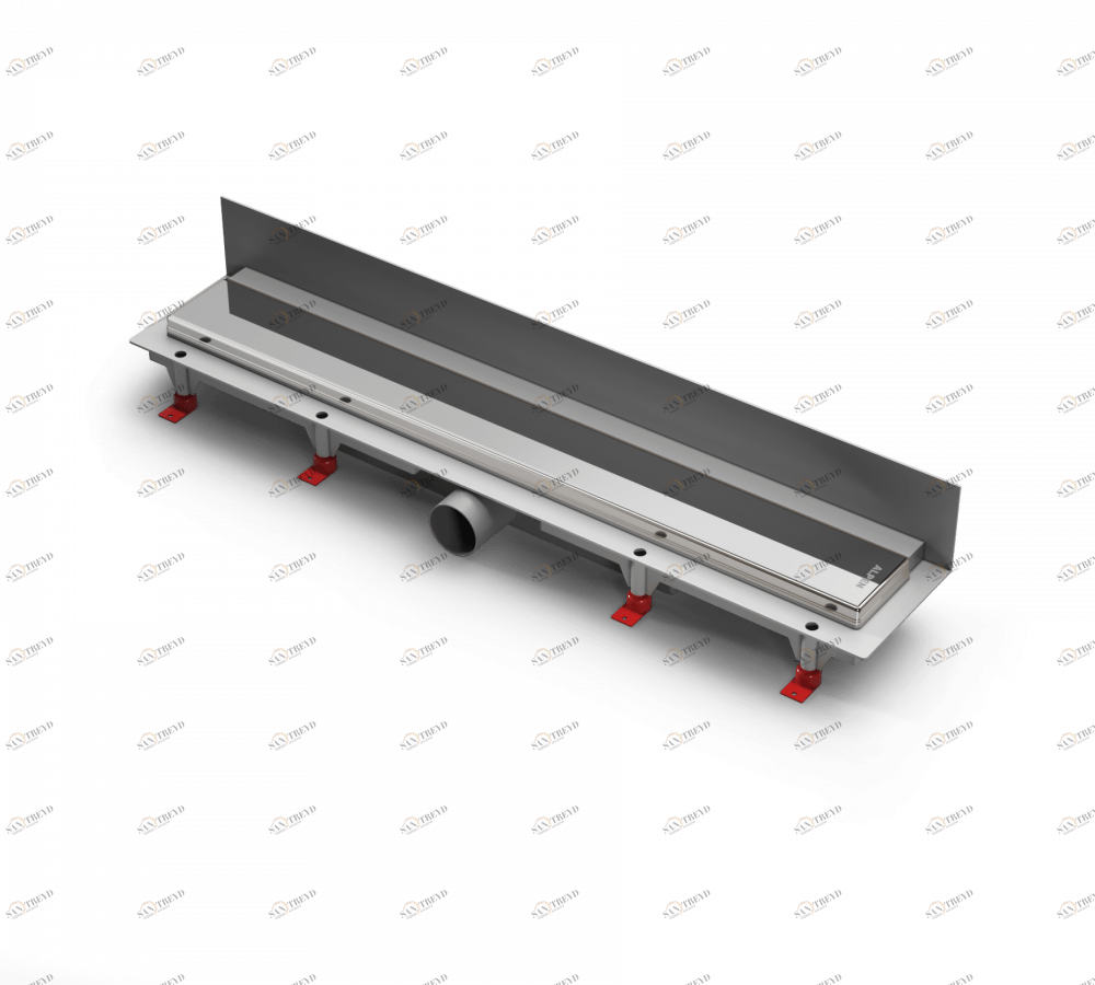 Водоотводящий желоб ALPEN Klasic/Floor ALP-650KN2 к стене с рамкой 