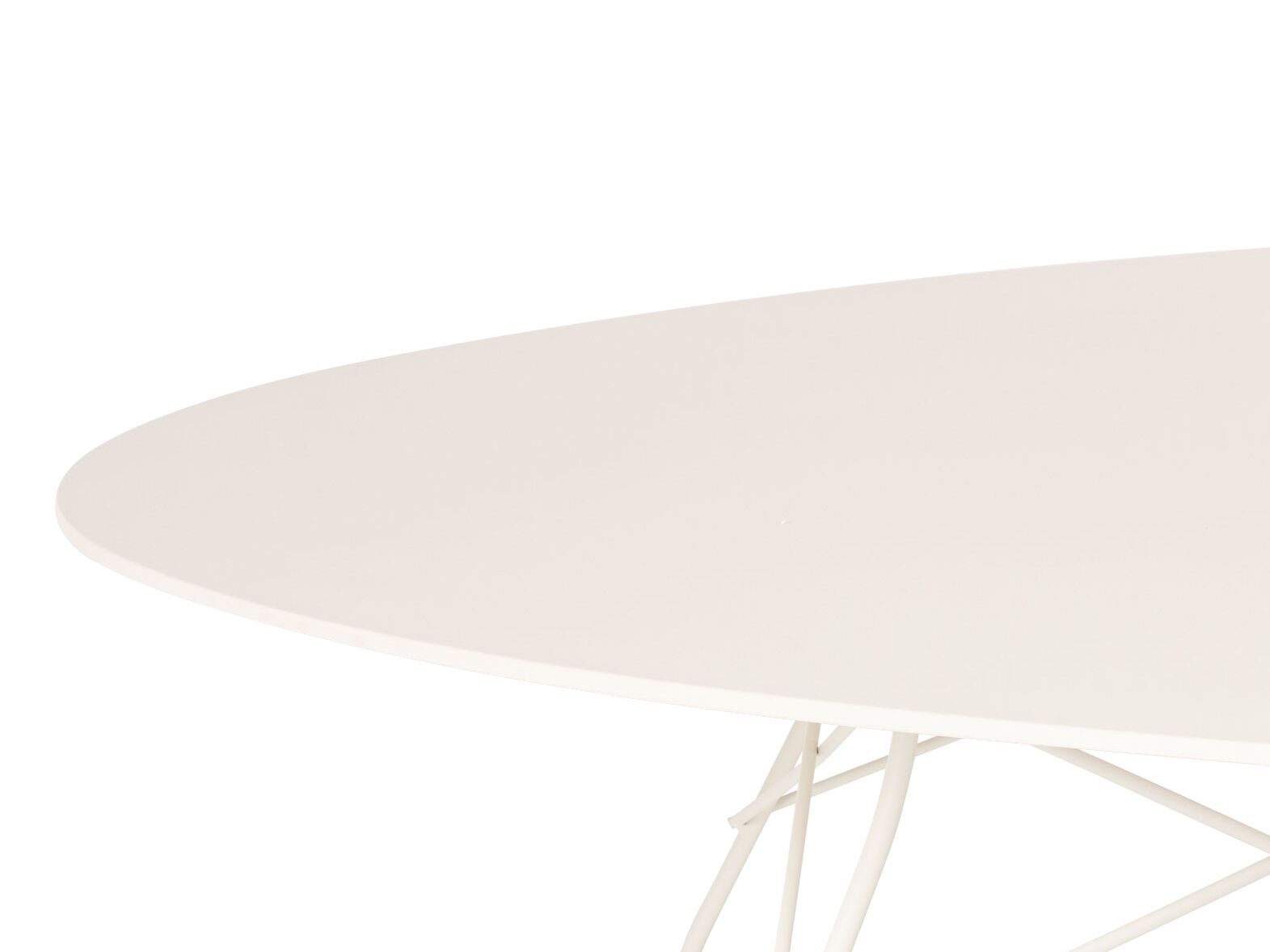 Круглый садовый стол со стальным основанием и столешницей из керамогранита Kartell GLOSSY ARCH-00030876 - Вид №19