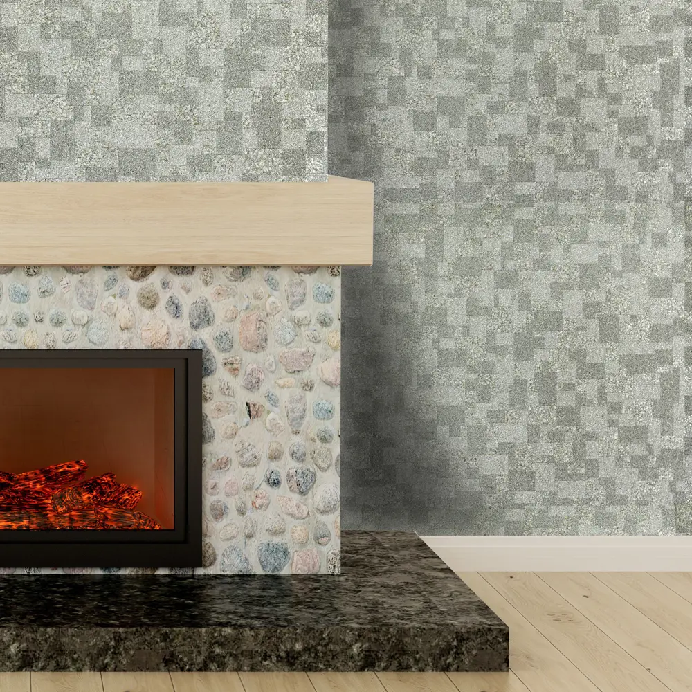 Обои флизелиновые Слюда серые 1.06 м 10054-03 Santreyd STLM-2080035 - Вид №2