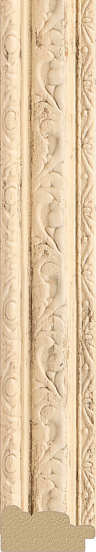 BY 3963 Зеркало в багетной раме - слоновая кость 51 mm EVOFORM Octagon - Вид №3