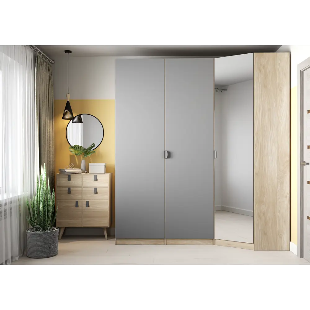 Дверь для шкафа Лион 59.4x225.8x1.6 см ЛДСП цвет графит 81965219 STLM-2202538 EKIPA  - Вид №3