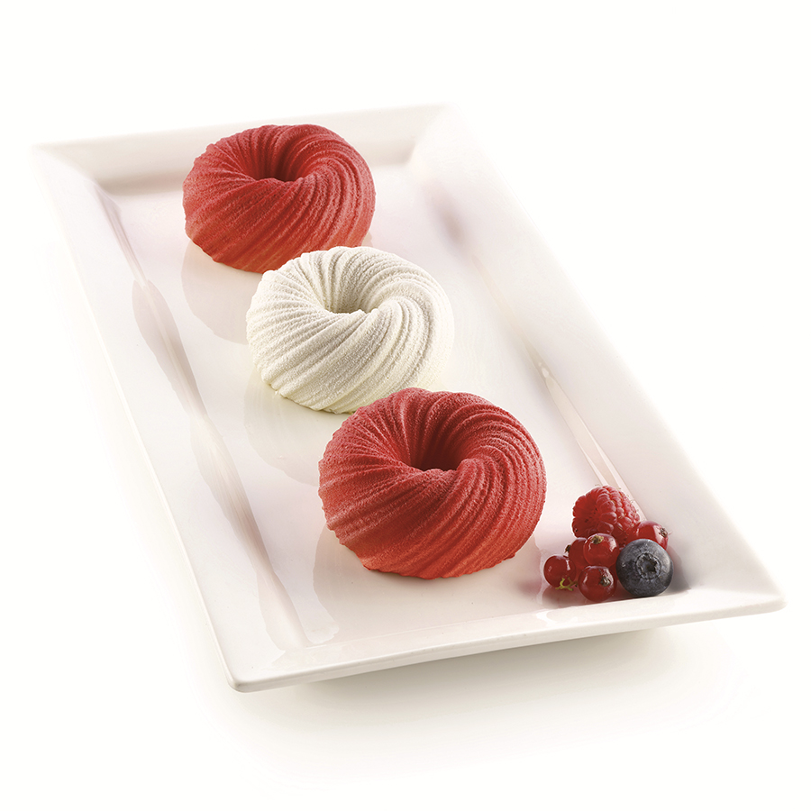 26.290.13.0065 Форма для приготовления пирожных mini intreccio 18,2 х 33,7 см силиконовая Silikomart 